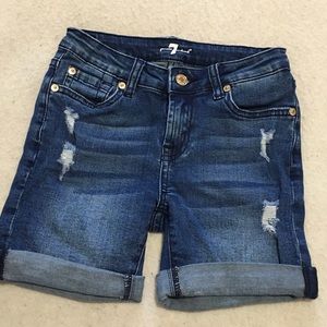 7 For all Mankind girls’ denim shorts